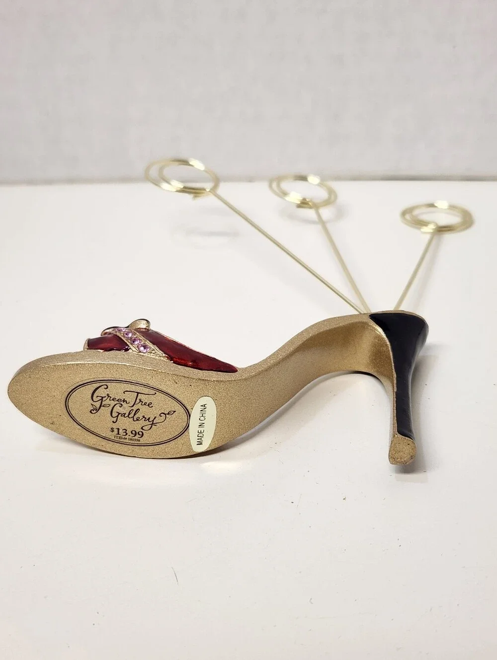 Bundle of 2 Dress Form & Stiletto Photo Tree Memo Clip Holder